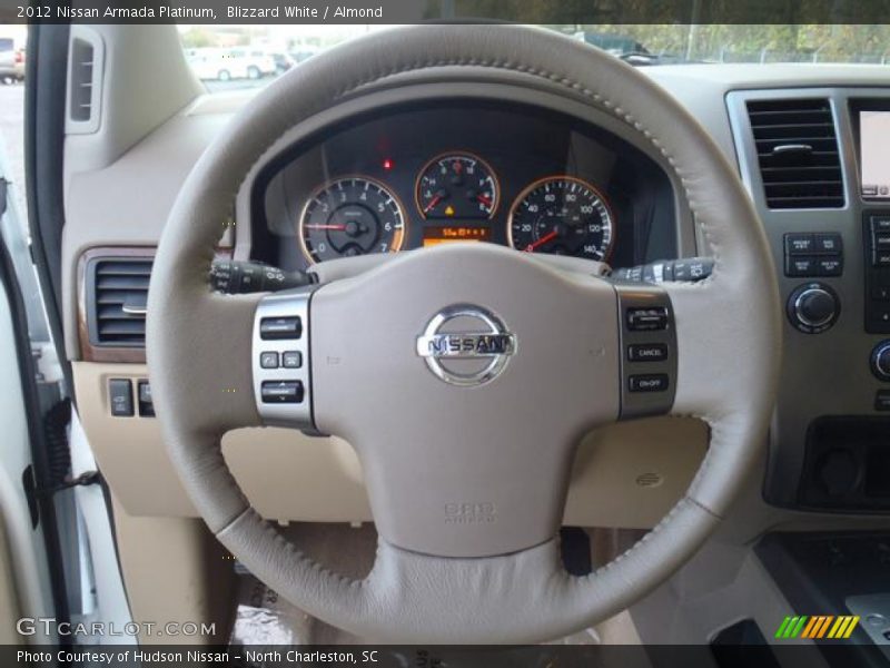 Blizzard White / Almond 2012 Nissan Armada Platinum