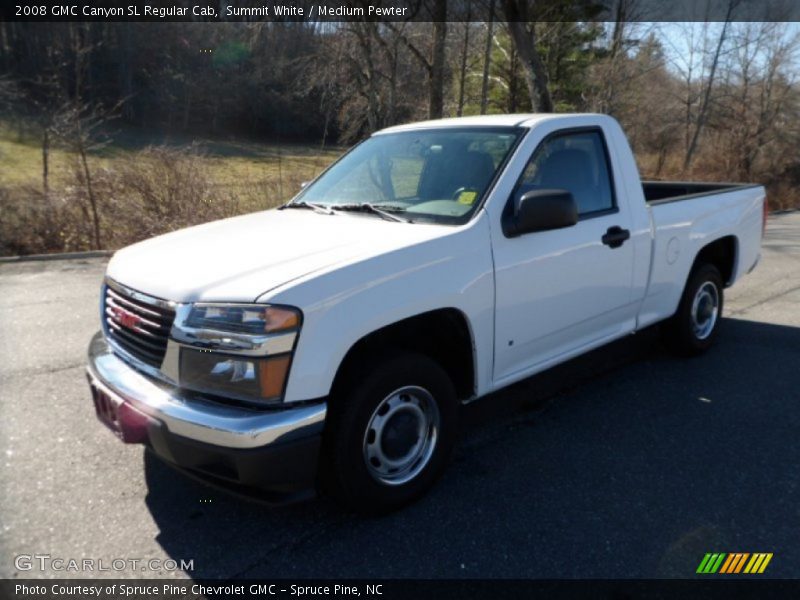 Summit White / Medium Pewter 2008 GMC Canyon SL Regular Cab