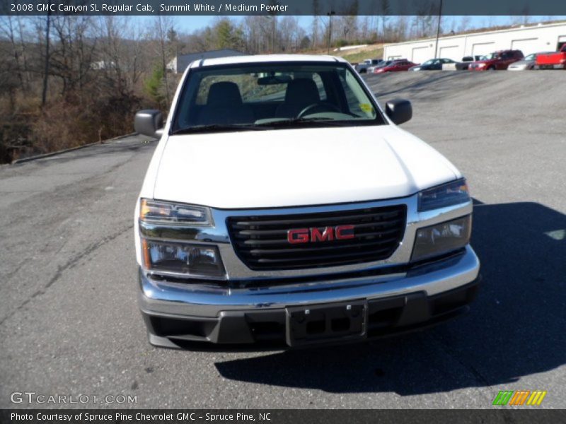Summit White / Medium Pewter 2008 GMC Canyon SL Regular Cab