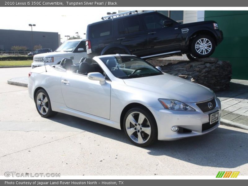 Tungsten Silver Pearl / Black 2010 Lexus IS 350C Convertible