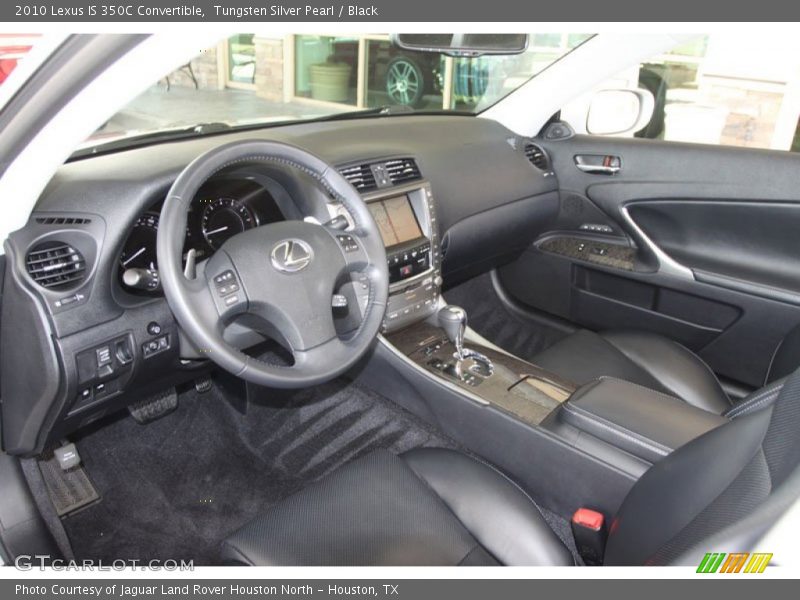 Tungsten Silver Pearl / Black 2010 Lexus IS 350C Convertible