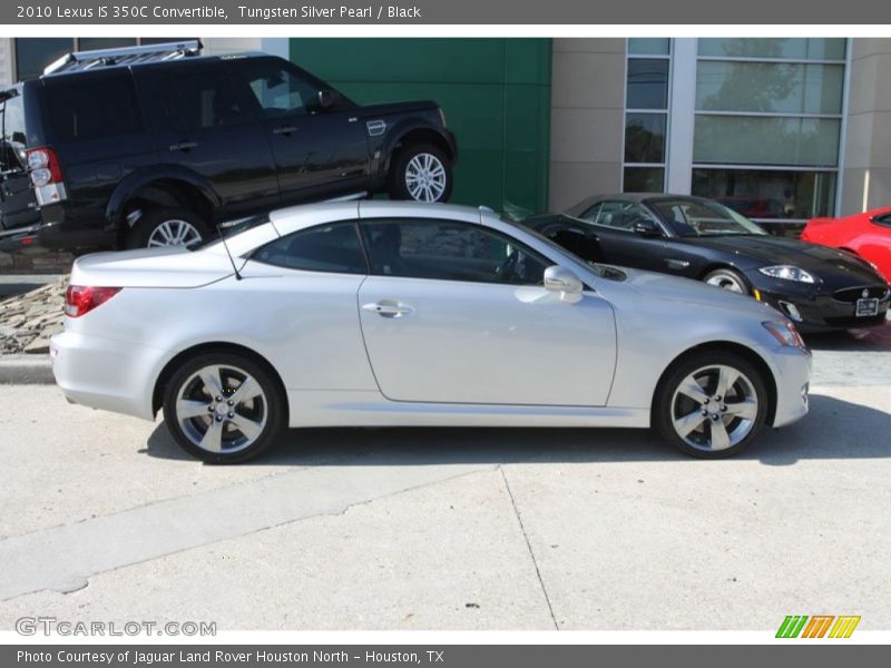 Tungsten Silver Pearl / Black 2010 Lexus IS 350C Convertible