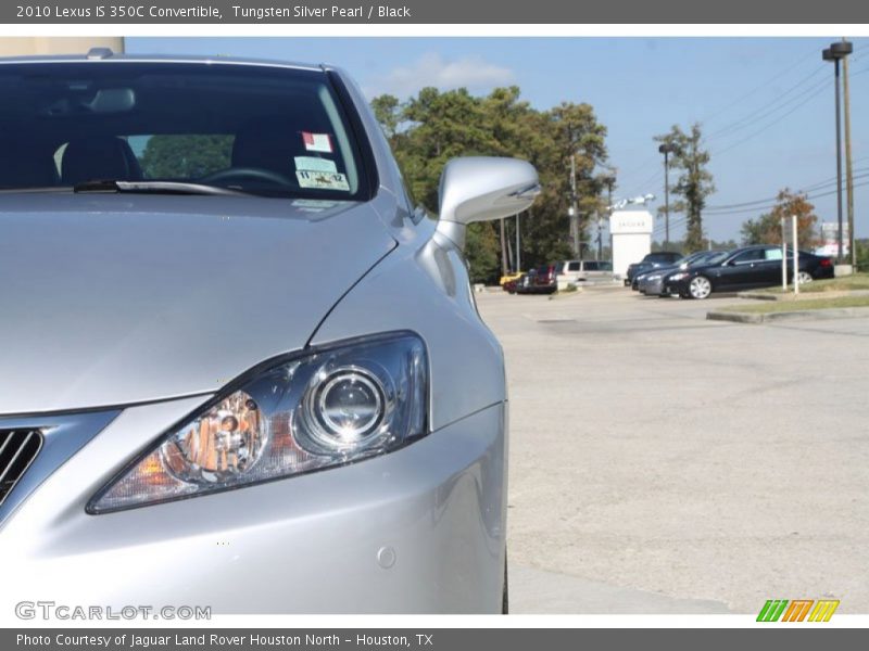 Tungsten Silver Pearl / Black 2010 Lexus IS 350C Convertible