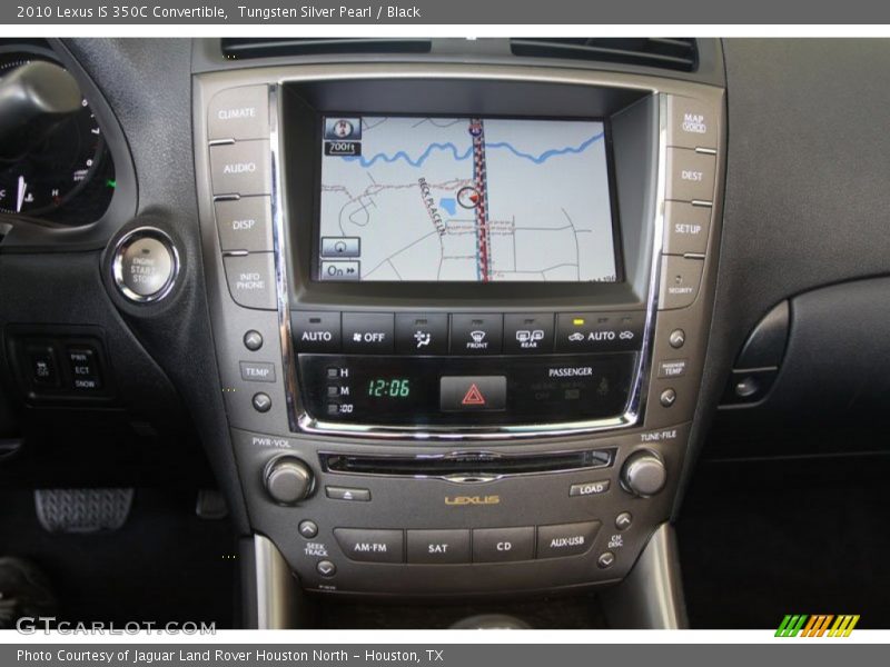 Tungsten Silver Pearl / Black 2010 Lexus IS 350C Convertible