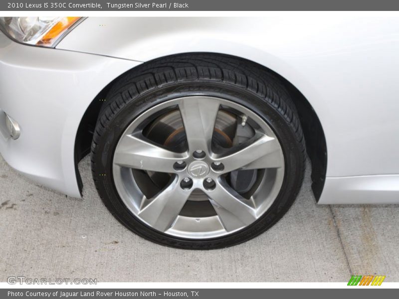 Tungsten Silver Pearl / Black 2010 Lexus IS 350C Convertible