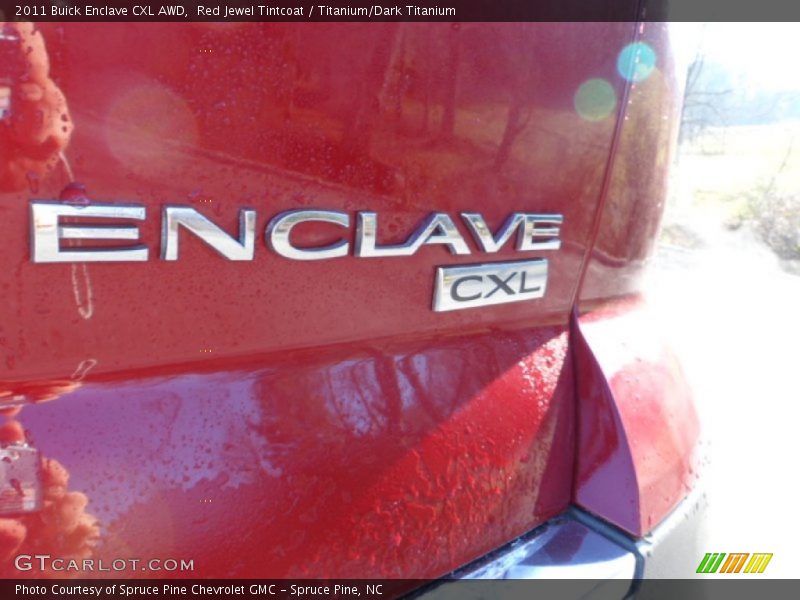 Red Jewel Tintcoat / Titanium/Dark Titanium 2011 Buick Enclave CXL AWD