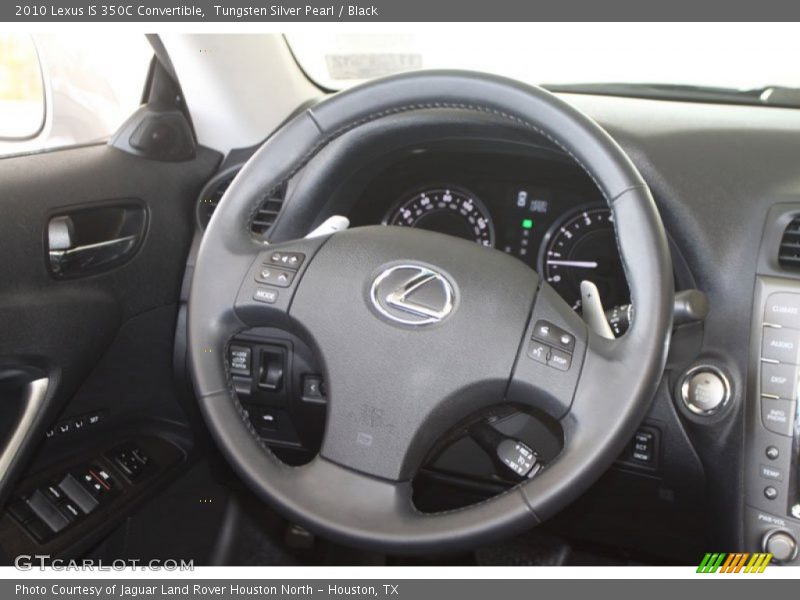 Tungsten Silver Pearl / Black 2010 Lexus IS 350C Convertible