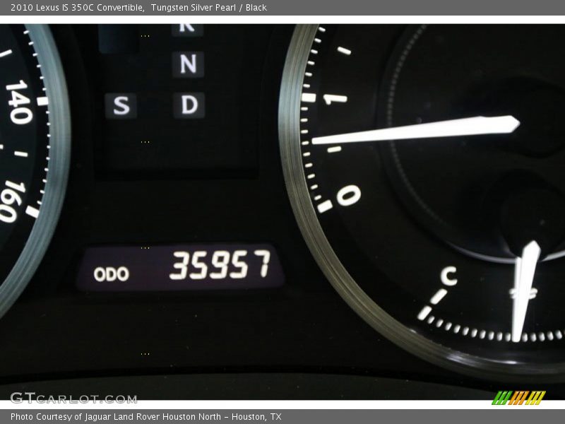 Tungsten Silver Pearl / Black 2010 Lexus IS 350C Convertible