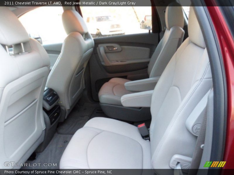 Red Jewel Metallic / Dark Gray/Light Gray 2011 Chevrolet Traverse LT AWD