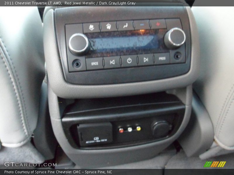 Red Jewel Metallic / Dark Gray/Light Gray 2011 Chevrolet Traverse LT AWD