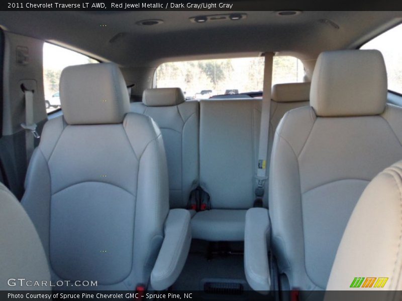 Red Jewel Metallic / Dark Gray/Light Gray 2011 Chevrolet Traverse LT AWD