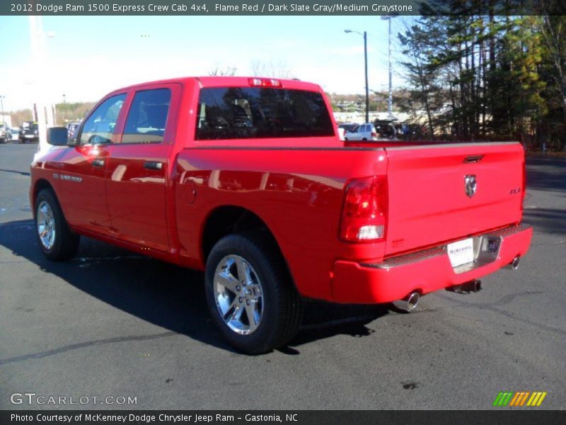 Flame Red / Dark Slate Gray/Medium Graystone 2012 Dodge Ram 1500 Express Crew Cab 4x4