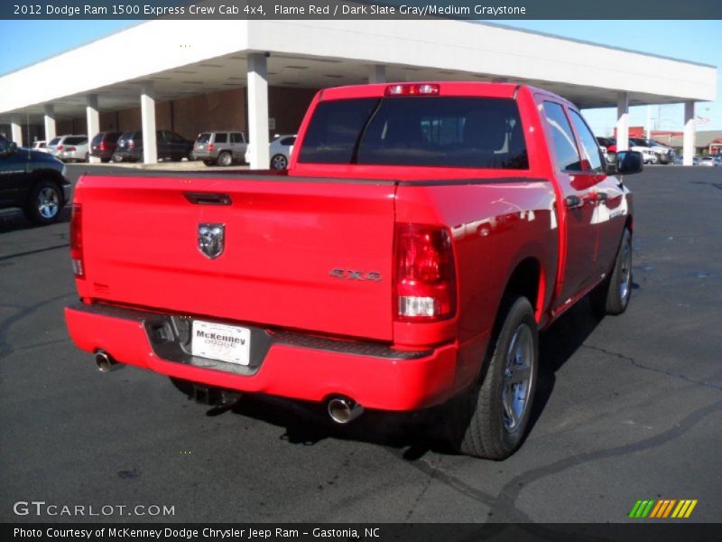 Flame Red / Dark Slate Gray/Medium Graystone 2012 Dodge Ram 1500 Express Crew Cab 4x4