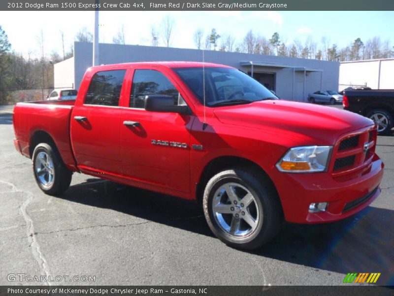 Flame Red / Dark Slate Gray/Medium Graystone 2012 Dodge Ram 1500 Express Crew Cab 4x4