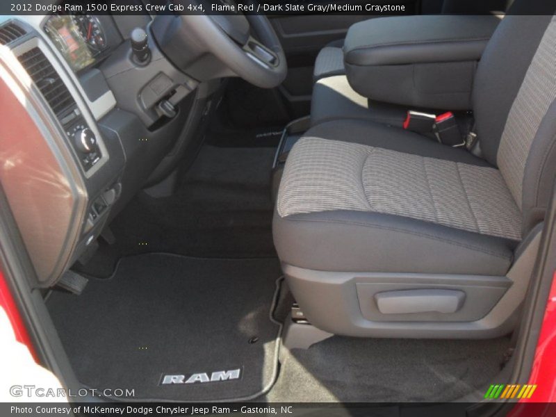 Flame Red / Dark Slate Gray/Medium Graystone 2012 Dodge Ram 1500 Express Crew Cab 4x4