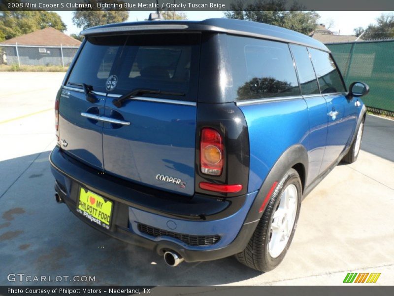 Lightning Blue Metallic / Gravity Tuscan Beige 2008 Mini Cooper S Clubman