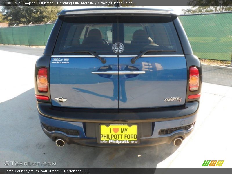 Lightning Blue Metallic / Gravity Tuscan Beige 2008 Mini Cooper S Clubman