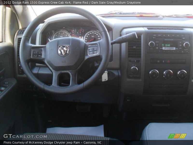 Flame Red / Dark Slate Gray/Medium Graystone 2012 Dodge Ram 1500 Express Crew Cab 4x4