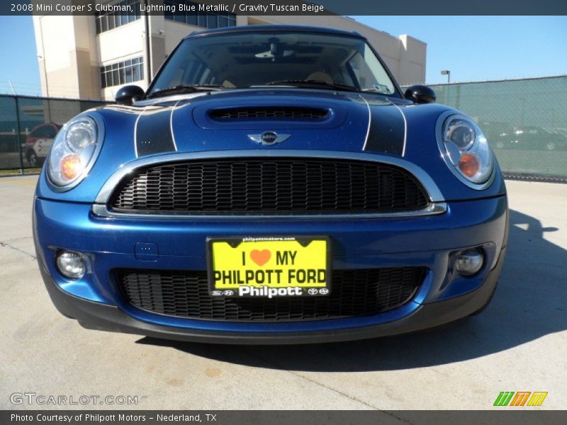 Lightning Blue Metallic / Gravity Tuscan Beige 2008 Mini Cooper S Clubman