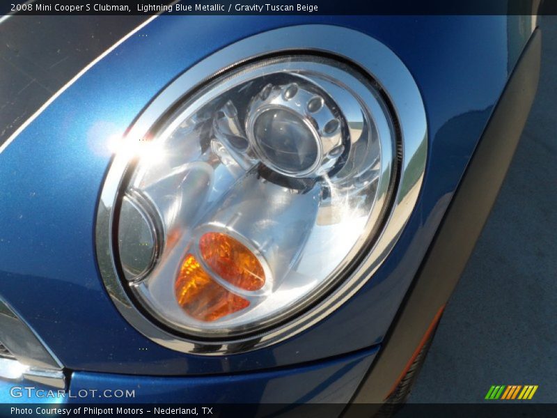 Lightning Blue Metallic / Gravity Tuscan Beige 2008 Mini Cooper S Clubman