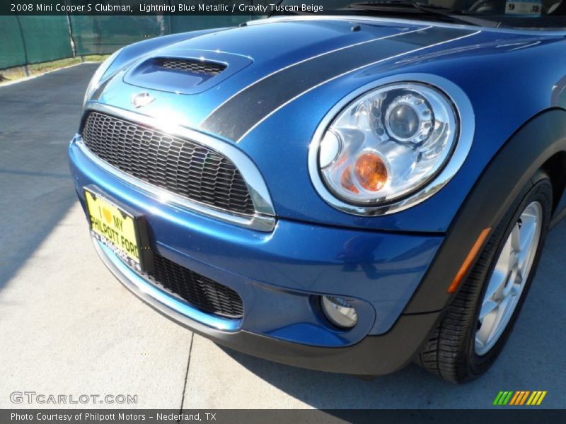 Lightning Blue Metallic / Gravity Tuscan Beige 2008 Mini Cooper S Clubman