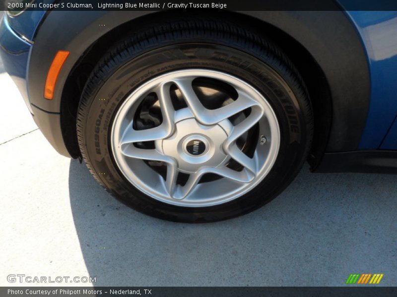 Lightning Blue Metallic / Gravity Tuscan Beige 2008 Mini Cooper S Clubman