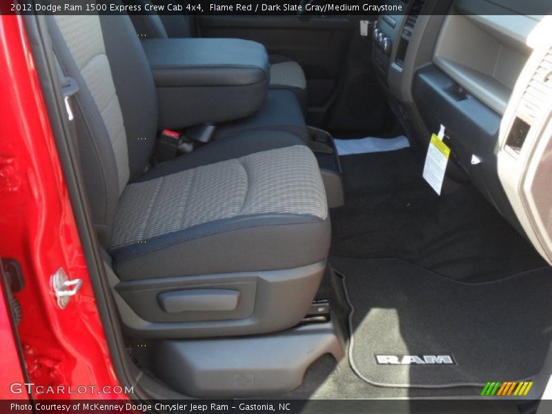 Flame Red / Dark Slate Gray/Medium Graystone 2012 Dodge Ram 1500 Express Crew Cab 4x4