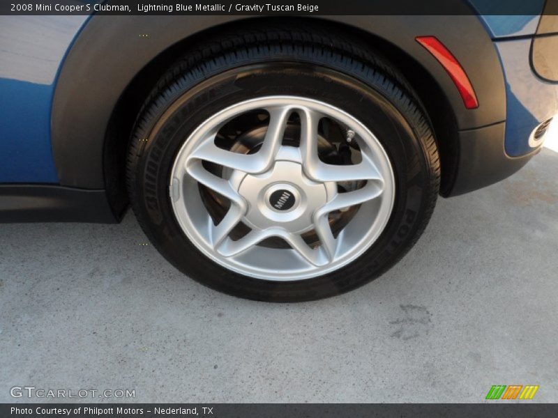 Lightning Blue Metallic / Gravity Tuscan Beige 2008 Mini Cooper S Clubman