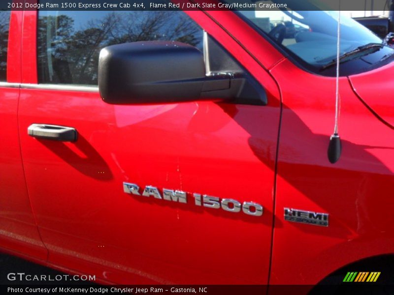 Flame Red / Dark Slate Gray/Medium Graystone 2012 Dodge Ram 1500 Express Crew Cab 4x4