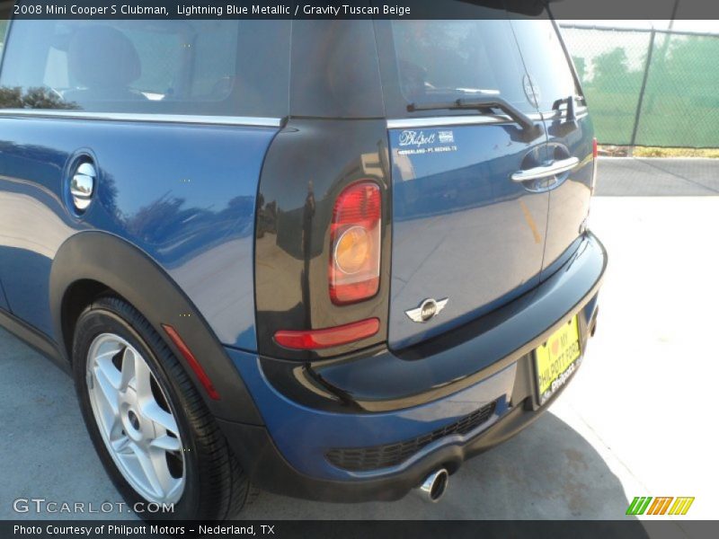 Lightning Blue Metallic / Gravity Tuscan Beige 2008 Mini Cooper S Clubman