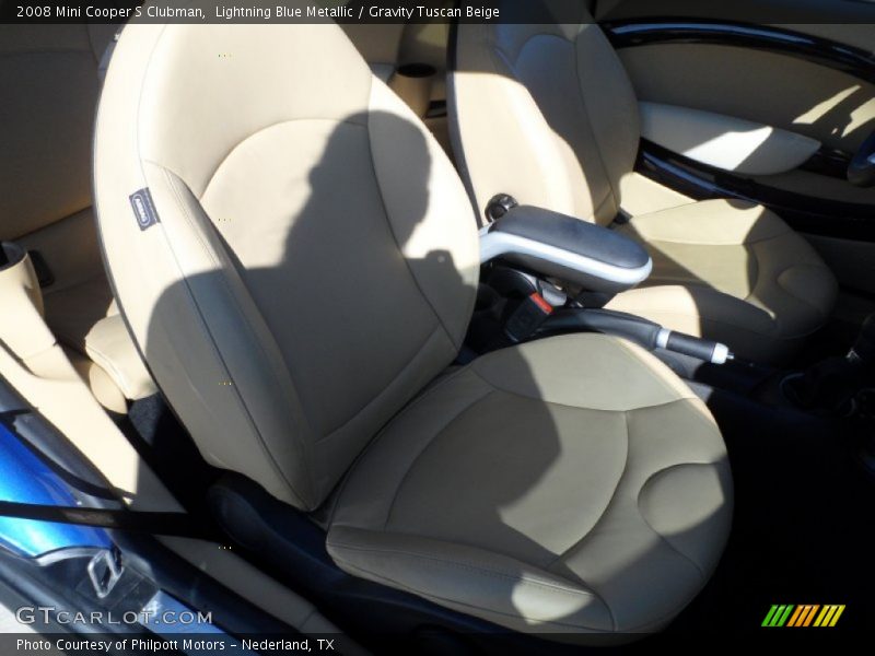 Lightning Blue Metallic / Gravity Tuscan Beige 2008 Mini Cooper S Clubman