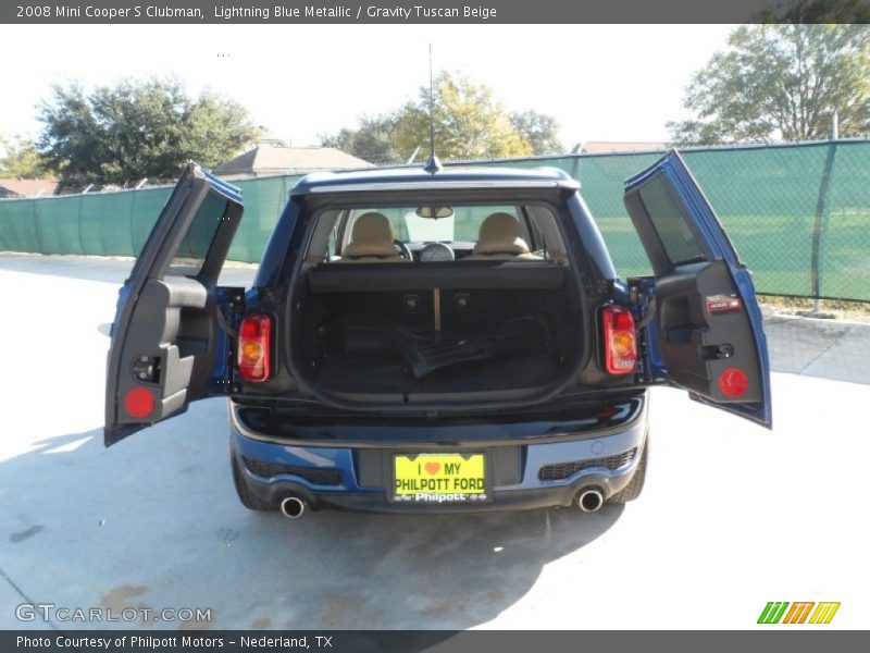 Lightning Blue Metallic / Gravity Tuscan Beige 2008 Mini Cooper S Clubman