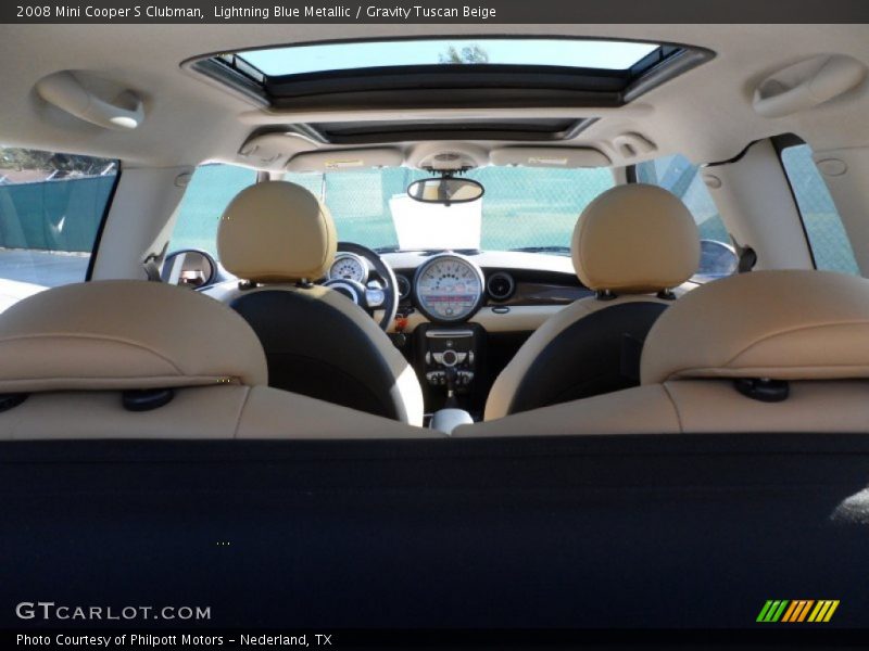 Lightning Blue Metallic / Gravity Tuscan Beige 2008 Mini Cooper S Clubman