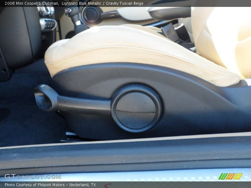 Lightning Blue Metallic / Gravity Tuscan Beige 2008 Mini Cooper S Clubman