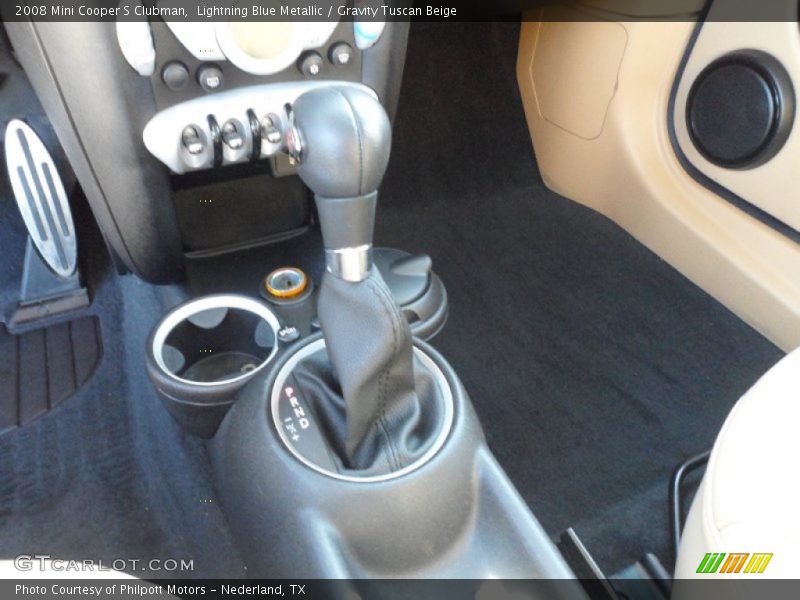 Lightning Blue Metallic / Gravity Tuscan Beige 2008 Mini Cooper S Clubman