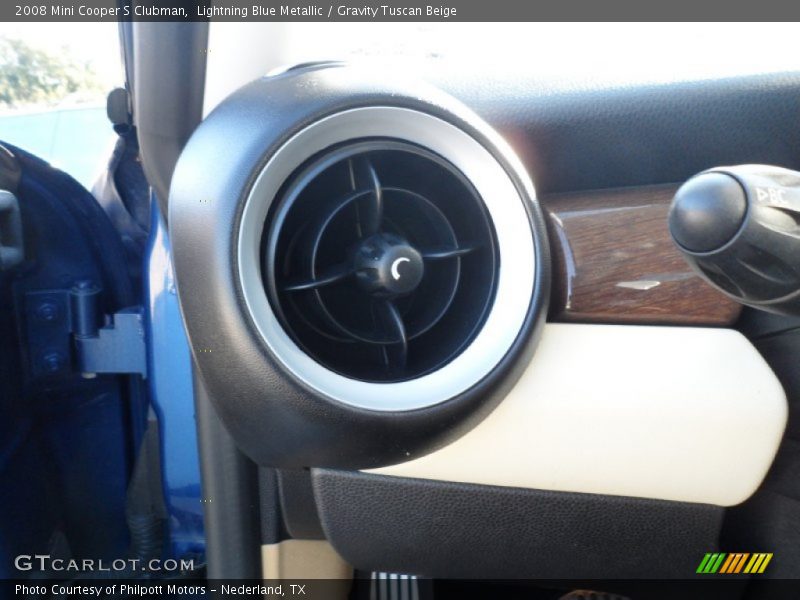 Lightning Blue Metallic / Gravity Tuscan Beige 2008 Mini Cooper S Clubman