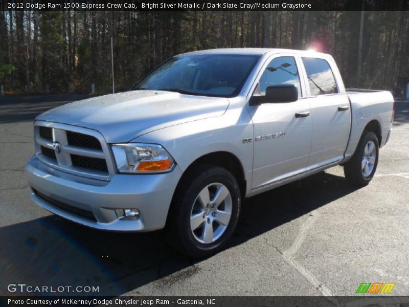 Bright Silver Metallic / Dark Slate Gray/Medium Graystone 2012 Dodge Ram 1500 Express Crew Cab