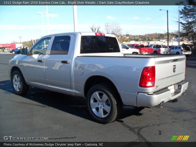 Bright Silver Metallic / Dark Slate Gray/Medium Graystone 2012 Dodge Ram 1500 Express Crew Cab