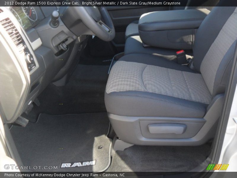 Bright Silver Metallic / Dark Slate Gray/Medium Graystone 2012 Dodge Ram 1500 Express Crew Cab