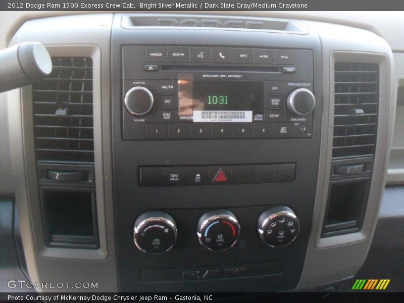 Bright Silver Metallic / Dark Slate Gray/Medium Graystone 2012 Dodge Ram 1500 Express Crew Cab