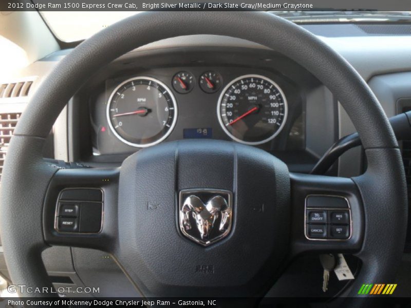 Bright Silver Metallic / Dark Slate Gray/Medium Graystone 2012 Dodge Ram 1500 Express Crew Cab