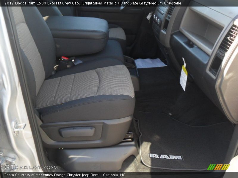 Bright Silver Metallic / Dark Slate Gray/Medium Graystone 2012 Dodge Ram 1500 Express Crew Cab