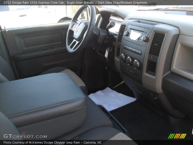 Bright Silver Metallic / Dark Slate Gray/Medium Graystone 2012 Dodge Ram 1500 Express Crew Cab