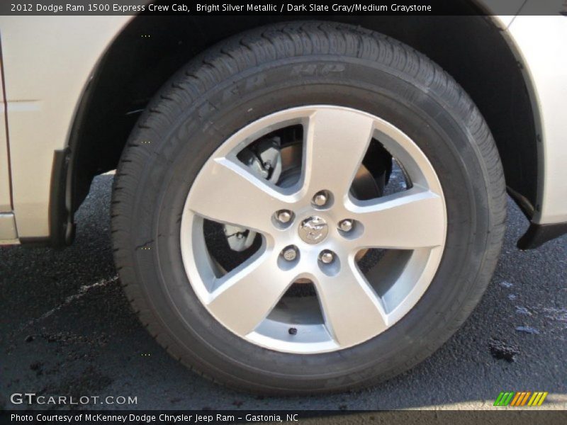 Bright Silver Metallic / Dark Slate Gray/Medium Graystone 2012 Dodge Ram 1500 Express Crew Cab