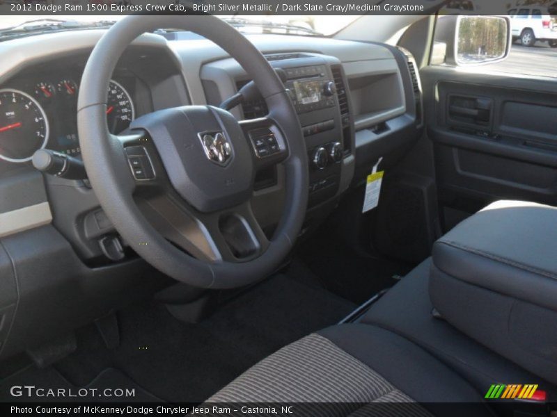 Bright Silver Metallic / Dark Slate Gray/Medium Graystone 2012 Dodge Ram 1500 Express Crew Cab