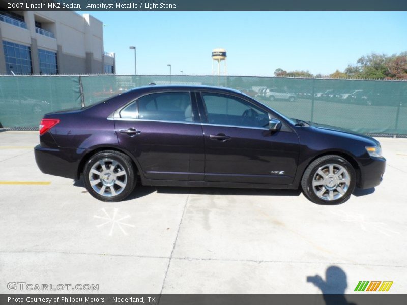 Amethyst Metallic / Light Stone 2007 Lincoln MKZ Sedan