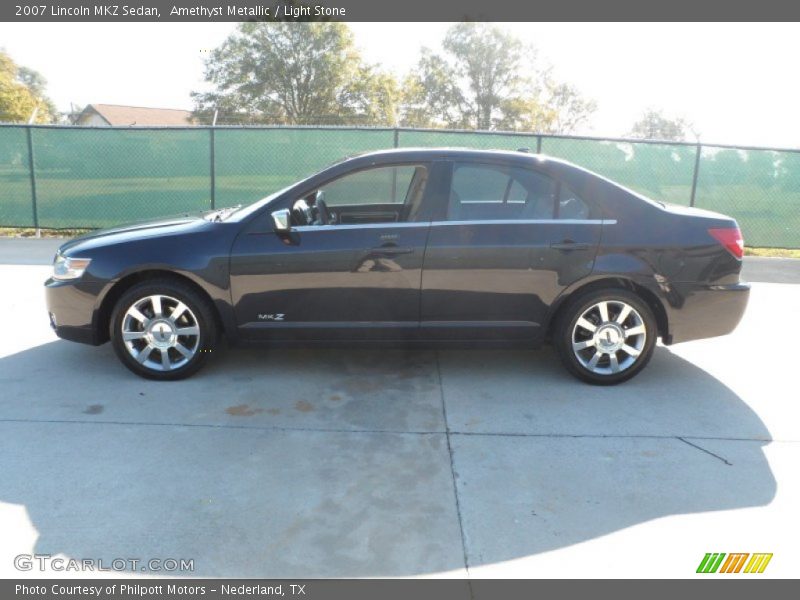 Amethyst Metallic / Light Stone 2007 Lincoln MKZ Sedan