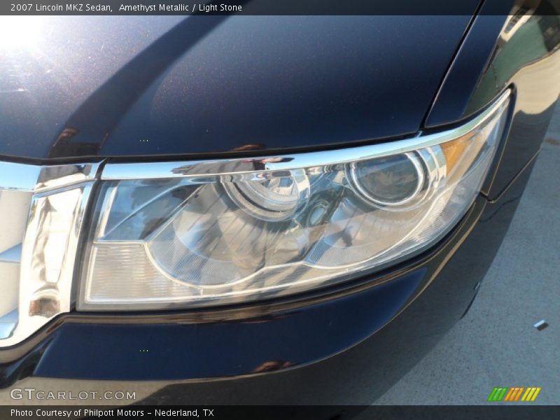 Amethyst Metallic / Light Stone 2007 Lincoln MKZ Sedan