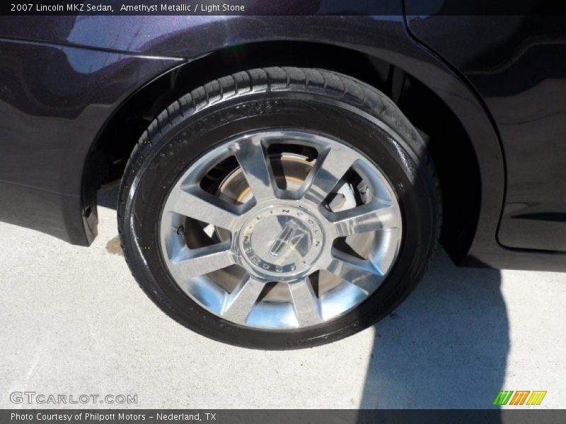 Amethyst Metallic / Light Stone 2007 Lincoln MKZ Sedan