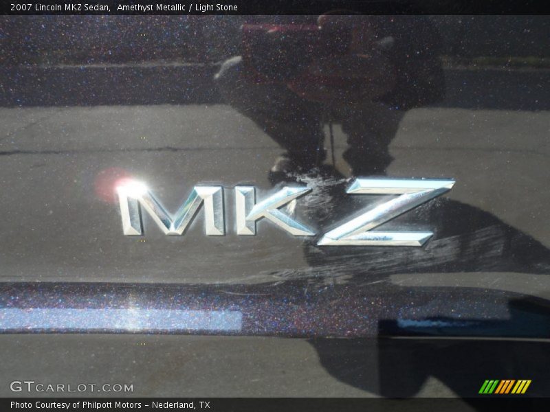 Amethyst Metallic / Light Stone 2007 Lincoln MKZ Sedan